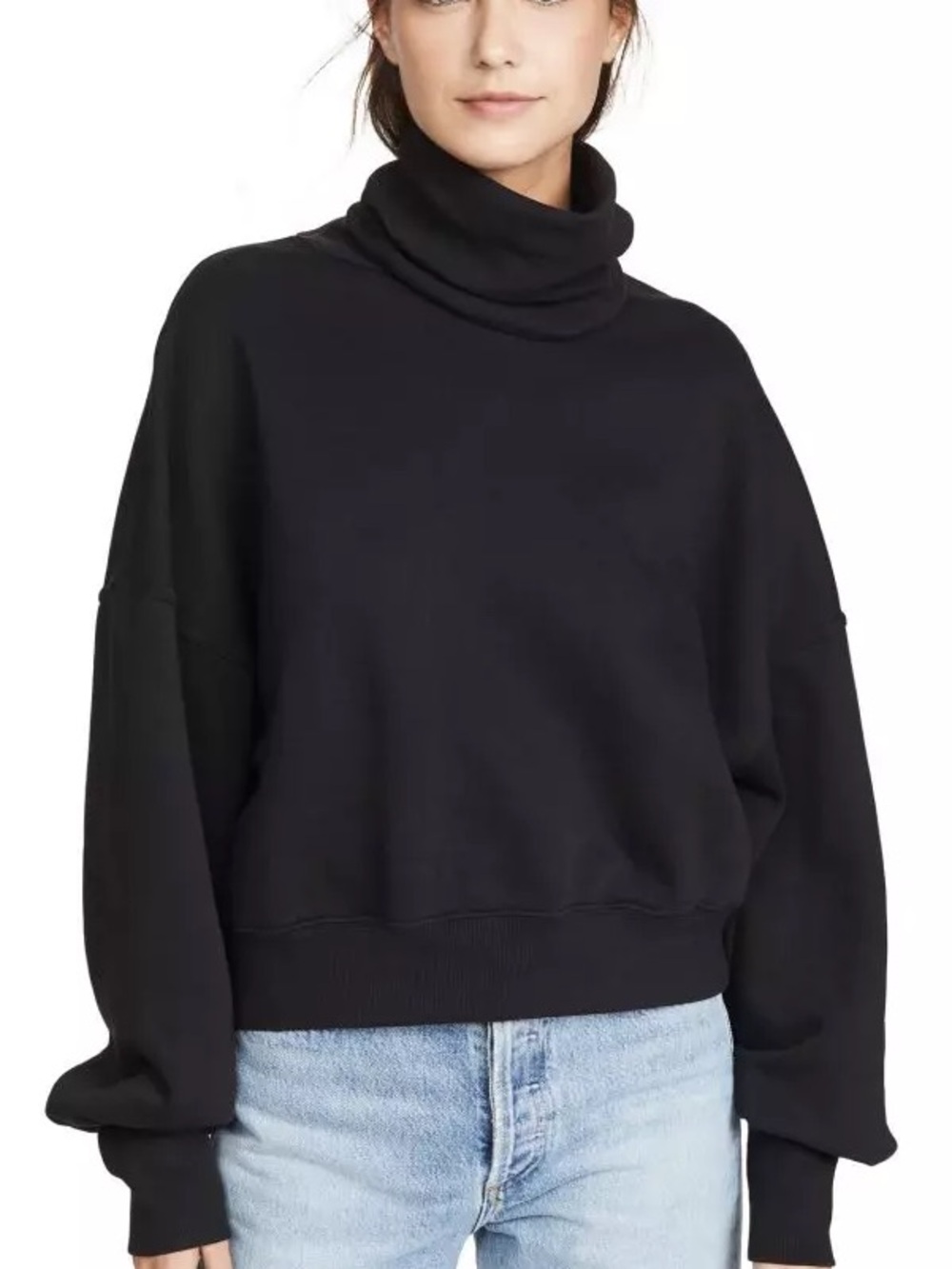 AGOLDE 100% Cotton Balloon Sleeve Turtleneck‎ SweaterSize XS